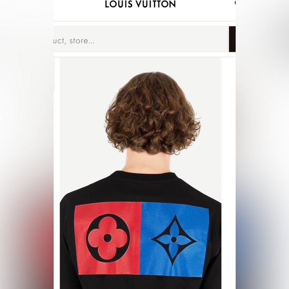 Like New Men’s Small Louis Vuitton Multi-logo Monogram Flower Sweatshirt Black - Picture 7 of 10